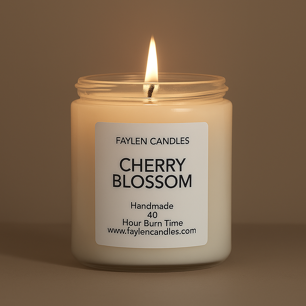 Cherry Blossom - Soy Wax Candle - Handmade/Hand-Poured - 8oz