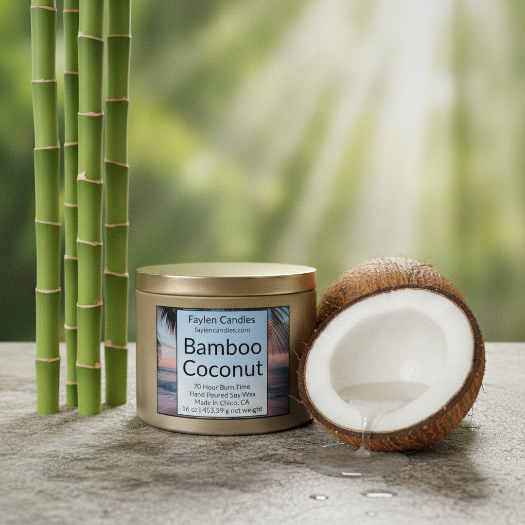 Bamboo Coconut Soy Wax Candle